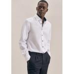 Reduzierte Weiße Business Langärmelige Seidensticker Nachhaltige Kentkragen Hemden mit Kent-Kragen aus Baumwolle für Herren Größe S 