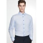 Reduzierte Blaue Business Langärmelige Seidensticker Nachhaltige Kentkragen Hemden mit Kent-Kragen aus Baumwolle für Herren 