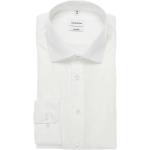Reduzierte Weiße Unifarbene Langärmelige Seidensticker Nachhaltige Kentkragen Hemden mit Kent-Kragen aus Baumwolle für Herren Größe 6 XL 