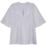 Reduzierte Weiße Bestickte Seidensticker Nachhaltige Blusenshirts & Schlusen aus Baumwolle für Damen Größe XS 