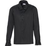 Reduzierte Schwarze Seidensticker Nachhaltige Festliche Blusen mit Rüschen mit Knopf aus Baumwolle für Damen Größe XS 