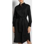 Reduzierte Schwarze Unifarbene Seidensticker Nachhaltige Herbstkleider aus Baumwolle für Damen Größe S 