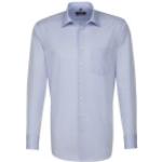 Hellblaue Unifarbene Business Seidensticker Nachhaltige Kentkragen Hemden mit Kent-Kragen für Herren 