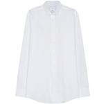Reduzierte Weiße Unifarbene Langärmelige Seidensticker Nachhaltige Button Down Kragen Herrenlangarmhemden Größe S 