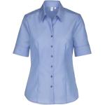 Blaue Kurzärmelige Seidensticker Nachhaltige Hemdblusen für Damen Größe XL 