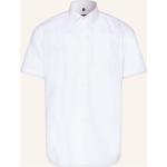 Weiße Kurzärmelige Seidensticker Nachhaltige Kentkragen Hemden mit Kent-Kragen aus Baumwolle für Herren 