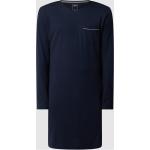Reduzierte Marineblaue Seidensticker Nachhaltige Herrennachthemden aus Baumwolle Größe L 