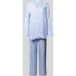 Hellblaue Seidensticker Nachhaltige Damenschlafanzüge & Damenpyjamas Größe M 