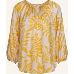 Gelbe Elegante Seidensticker Nachhaltige Rundhals-Ausschnitt Blusenshirts & Schlusen aus Viskose für Damen Größe M für den für den Sommer 