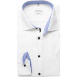 Reduzierte Weiße Unifarbene Seidensticker Kentkragen Hemden mit Kent-Kragen aus Baumwolle für Herren Größe XL 