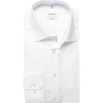 Weiße Unifarbene Langärmelige Seidensticker Kentkragen Hemden mit Kent-Kragen aus Baumwolle für Herren Größe XS 
