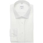 Weiße Unifarbene Langärmelige Seidensticker Nachhaltige Kentkragen Hemden mit Kent-Kragen aus Baumwolle für Herren Größe XS 