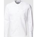 Weiße Unifarbene Seidensticker Nachhaltige Stehkragen Stehkragenhemden aus Baumwolle für Herren Größe XXL 