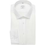 Weiße Unifarbene Langärmelige Seidensticker Kentkragen Hemden mit Kent-Kragen aus Baumwolle für Herren Größe XXL 