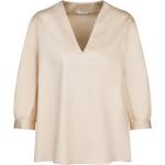 Beige Unifarbene Seidensticker Nachhaltige Tunika-Blusen für Damen Größe XS 