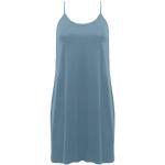 Blaue Waschbär Bio Nachhaltige Damennachthemden aus Seide Größe XS für den für den Sommer 