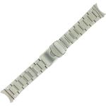 Silberne Seiko 5 Armbanduhren Faltschließe aus Edelstahl mit Metallarmband 