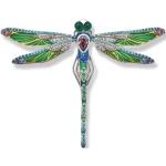 Silberne Kettenanhänger mit Insekten-Motiv vergoldet mit Zirkonia für Damen 