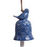 Blaue Moderne 19 cm Deko-Vögel für den Garten mit Tiermotiv aus Keramik 