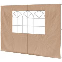 Seitenwand-Fenster für Faltpavillon Basic und Premium | wasserabweisend, beige | paramondo Pavillon Seitenteil