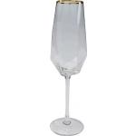 Goldene KARE DESIGN Champagnergläser 360 ml aus Glas mikrowellengeeignet 