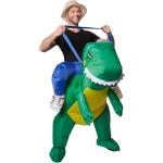 Grüne Dinosaurier-Kostüme für Herren Einheitsgröße 