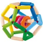 Bunte Selecta Spielzeug Ringrasseln aus Holz für 0 - 6 Monate 