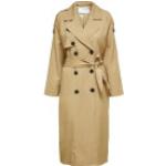Beige Selected Femme Trenchcoats für Damen Größe M für den für den Herbst 