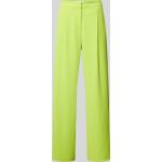 Neongrüne Unifarbene Selected Femme Bundfaltenhosen aus Polyester für Damen Größe M 