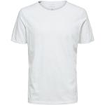 Reduzierte Weiße Selected Homme Noos T-Shirts für Herren Größe L 