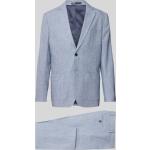 Hellblaue Unifarbene Selected Homme Businesskleidung aus Polyester für Herren Übergröße 3-teilig 