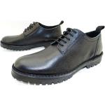 Schwarze Business Selected Homme Derby Schuhe mit Schnürsenkel aus Leder für Herren Größe 44 