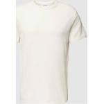 Offwhitefarbene Unifarbene Selected Homme T-Shirts aus Baumwolle für Herren Größe L 