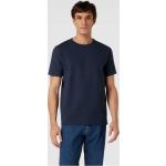 Marineblaue Unifarbene Selected Homme T-Shirts aus Baumwolle für Herren Größe M 