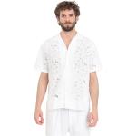Reduzierte Weiße Blumenmuster Kurzärmelige Selected Homme Businesskleidung aus Baumwolle für Herren Größe XXL für den für den Sommer 