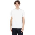 Reduzierte Weiße Kurzärmelige Selected Homme T-Shirts aus Baumwolle für Herren Größe S 