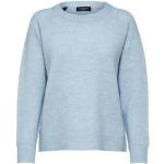 Blaue Selected Kaschmir-Pullover aus Wolle für Damen Größe XXL 