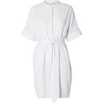 Weiße Gestreifte Oversize Selected Mini V-Ausschnitt Sommerkleider für Damen Größe S für den für den Sommer 
