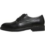 Schwarze Business Selected Derby Schuhe aus Leder für Herren 