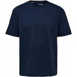 Marineblaue Selected T-Shirts für Herren Größe S 