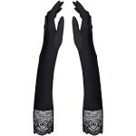 Schwarze Elegante Brauthandschuhe & Spitzenhandschuhe aus Spitze für Damen Einheitsgröße 