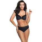 Reduzierte Schwarze Gepunktete Bikini-Tops in 85D mit Bügel für Damen Größe XL Große Größen 