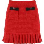 Reduzierte Rote Karo self-portrait Mini Miniröcke aus Baumwolle für Damen Größe M 