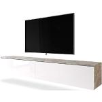 Reduzierte Weiße Minimalistische TV-Lowboards & Fernsehtische matt aus MDF Breite 150-200cm, Höhe 0-50cm, Tiefe 0-50cm 