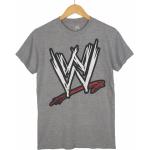 Graue WWE T-Shirts für Herren 