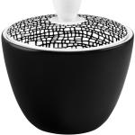 Schwarze Unifarbene Moderne Runde Zuckerdosen & Zuckerschalen aus Porzellan 