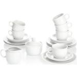 (6.54 EUR / Stück) Seltmann Weiden Kaffee-Geschirr-Set Compact 20-teilig weiß Porzellan