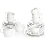 (6.75 EUR / Stück) Seltmann Weiden Kaffee-Geschirr-Set Compact 20-teilig weiß Porzellan 20 Stück