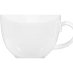 Weiße Unifarbene Seltmann Weiden Haushalt Liane Kaffeetassen aus Porzellan mikrowellengeeignet 6-teilig 