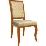 Offwhitefarbene SELVA Holzstühle aus Massivholz Breite 0-50cm, Höhe 50-100cm, Tiefe 50-100cm 